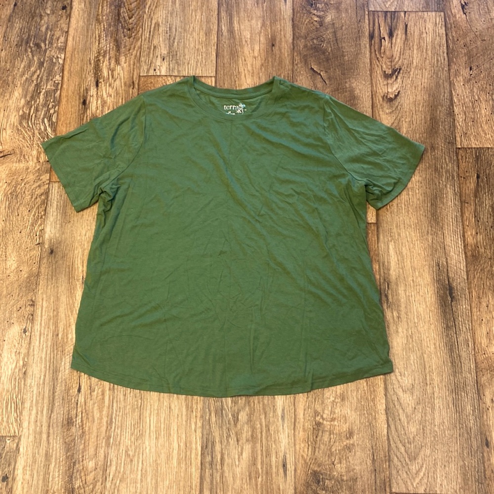 ✨Terra & Sky Dark Green T-Shirt for Women